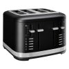 KitchenAid 4 Slot Manual Toaster Matte Black (HW787)