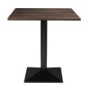 Bolero Complete Table Square Dark Wood Effect 700mm (HW850)