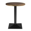 Bolero Complete Table Round Dark Wood Effect 600mm (HW853)