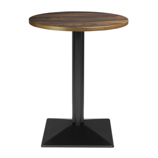 Bolero Complete Table Round Dark Wood Effect 600mm (HW853)