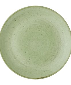 Churchill Stonecast Sorrel Green Coupe Plates 170mm Pack of 12 (HX003)