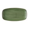 Churchill Stonecast Sorrel Green Chefs Oblong Plates 330 x 177mm Pack of 6 (HX010)