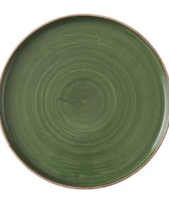 Churchill Stonecast Sorrel Green Walled Plates 255mm Pack of 6 (HX012)