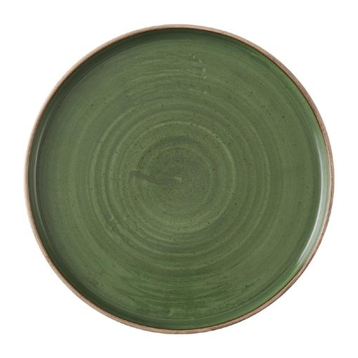 Churchill Stonecast Sorrel Green Walled Plates 255mm Pack of 6 (HX012)