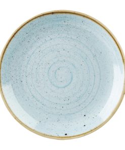 Churchill Stonecast Duck Egg Coupe Plates 228mm 12 Pack (HX019)