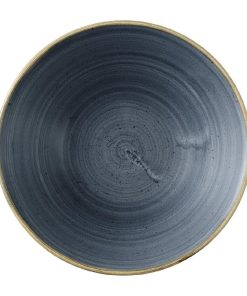 Churchill Stonecast Blueberry Deep Coupe Bowls 205mm Pack of 6 (HX028)