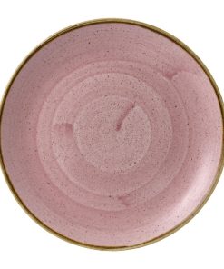 Churchill Stonecast Petal Pink Coupe Plates 254mm 12 Pack (HX030)