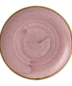 Churchill Stonecast Petal Pink Coupe Plates 228mm 12 Pack (HX031)