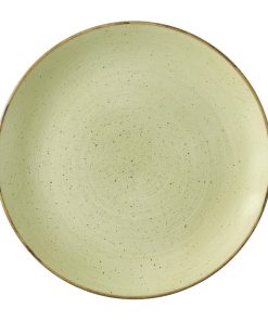 Churchill Stonecast Raw Green Evolve Coupe Plates 260mm Pack of 12 (HX039)