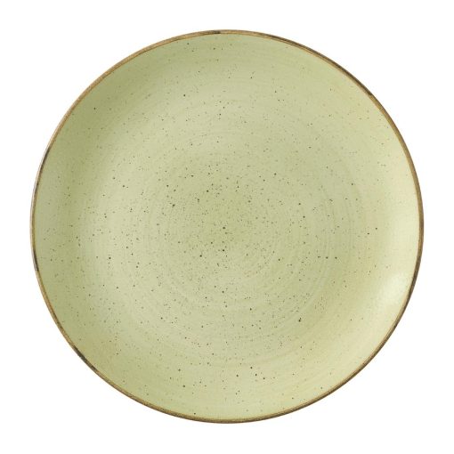 Churchill Stonecast Raw Green Evolve Coupe Plates 260mm Pack of 12 (HX039)