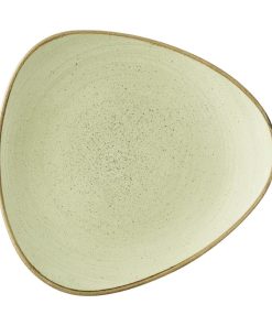 Churchill Stonecast Raw Green Lotus Plates 254mm Pack of 12 (HX044)