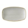 Churchill Stonecast Raw Grey Oblong Chefs Plates 180x 100mm 12 Pack (HX050)