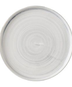 Churchill Stonecast Canvas Grey Walled Plates 210mm Pack of 6 (HX065)