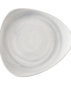 Churchill Stonecast Canvas Grey Lotus Plates 254mm Pack of 12 (HX067)