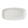 Churchill Stonecast Canvas Grey Chefs Oblong Plates 330 x 117mm Pack of 6 (HX071)