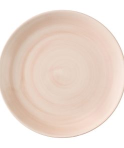 Churchill Stonecast Canvas Coral Evolve Coupe Plates 220mm Pack of 12 (HX075)