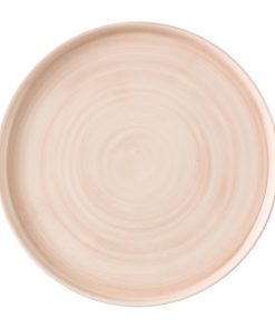 Churchill Stonecast Canvas Coral Walled Plates 280mm Pack of 6 (HX079)