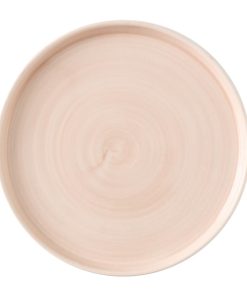 Churchill Stonecast Canvas Coral Walled Plates 160mm Pack of 6 (HX082)
