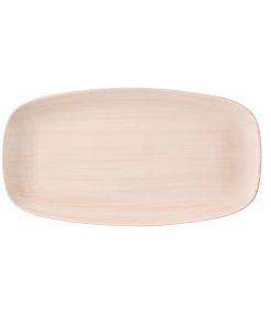 Churchill Stonecast Canvas Coral Chefs Oblong Plates 330 x 117mm Pack of 6 (HX087)