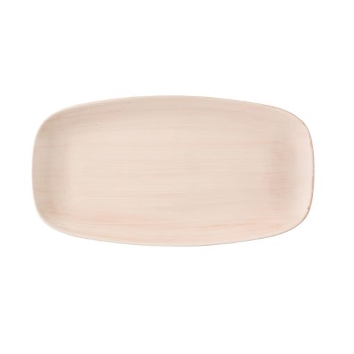 Churchill Stonecast Canvas Coral Chefs Oblong Plates 330 x 117mm Pack of 6 (HX087)