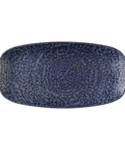 Churchill Studio Prints Homespun Chroma Twilight Chefs Oblong Plates 280 x 152mm 12 Pack (HX113)