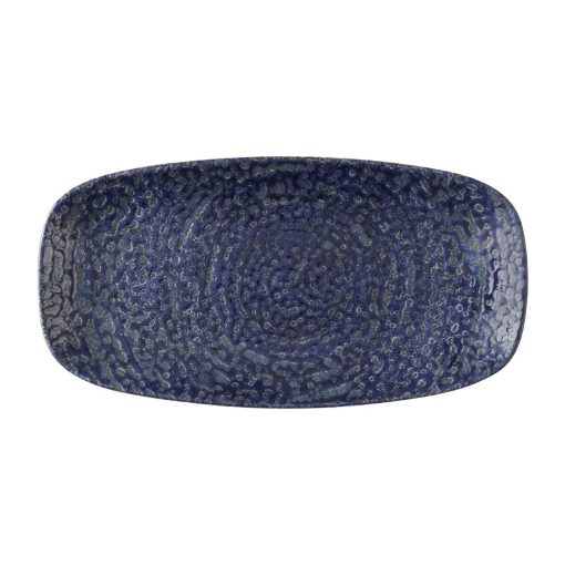Churchill Studio Prints Homespun Chroma Twilight Chefs Oblong Plates 280 x 152mm 12 Pack (HX113)