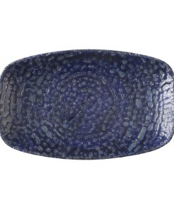 Churchill Studio Prints Homespun Chroma Twilight Oblong Chefs Plates 180 x 105mm 12 Pack (HX115)