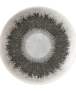 Churchill Studio Prints Fusion Black Coupe Plates 165mm Pack of 12 (HX136)