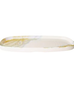 Churchill Tide Gold Oblong Chefs Plates 280 x 127mm 6 Pack (HX171)