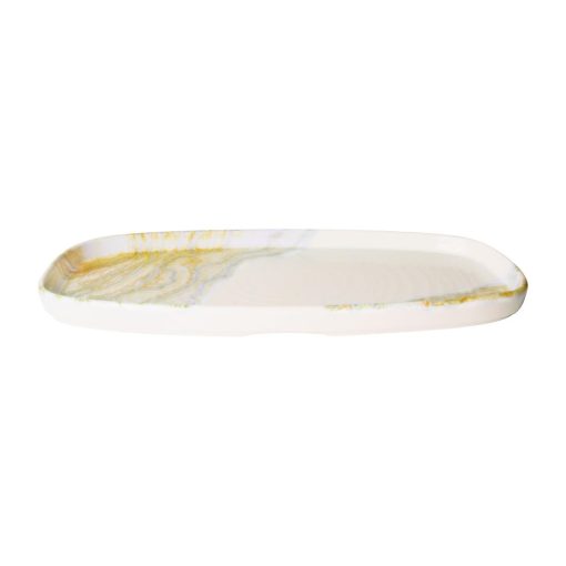 Churchill Tide Gold Oblong Chefs Plates 280 x 127mm 6 Pack (HX171)