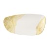 Churchill Tide Gold Chefs Geo Plates 330 x 178mm 6 Pack (HX173)