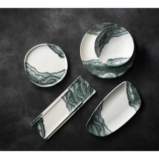 Churchill Tide Black Evolve Coupe Plates 285mm 12 Pack (HX178)