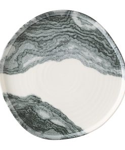 Churchill Tide Black Organic Walled Plates 255mm 6 Pack (HX184)