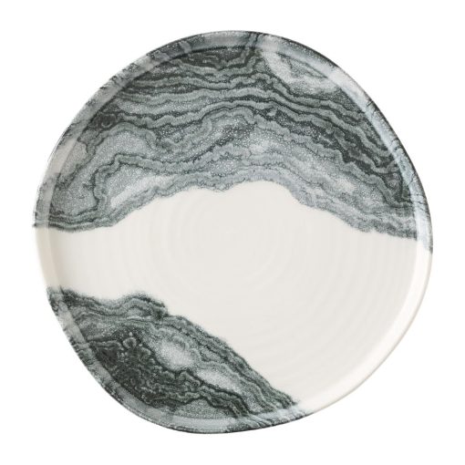 Churchill Tide Black Organic Walled Plates 255mm 6 Pack (HX184)
