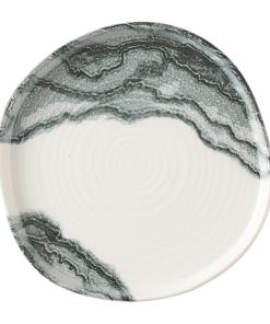 Churchill Tide Black Organic Walled Plates 203mm Pack of 6 (HX185)
