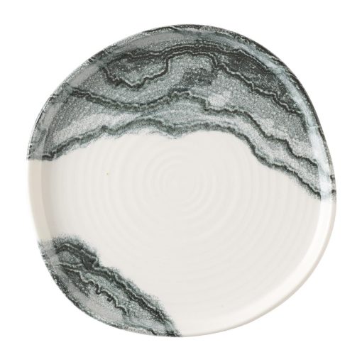 Churchill Tide Black Organic Walled Plates 203mm Pack of 6 (HX185)