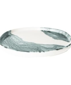 Churchill Tide Black Organic Walled Plates 203mm Pack of 6 (HX185)