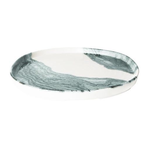 Churchill Tide Black Organic Walled Plates 203mm Pack of 6 (HX185)