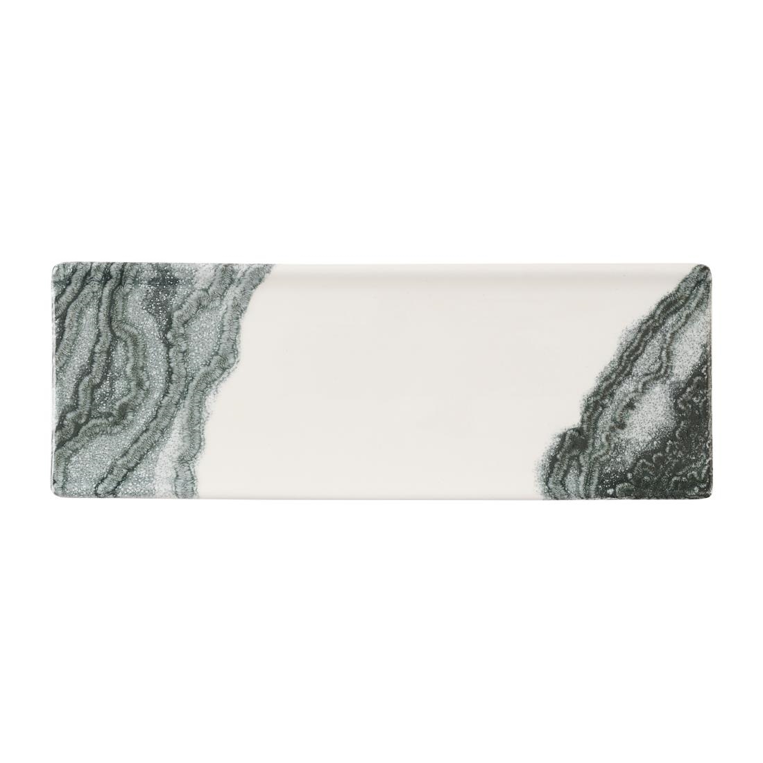 Churchill Tide Black Oblong Plates 250 x 90mm Pack of 6 (HX193)