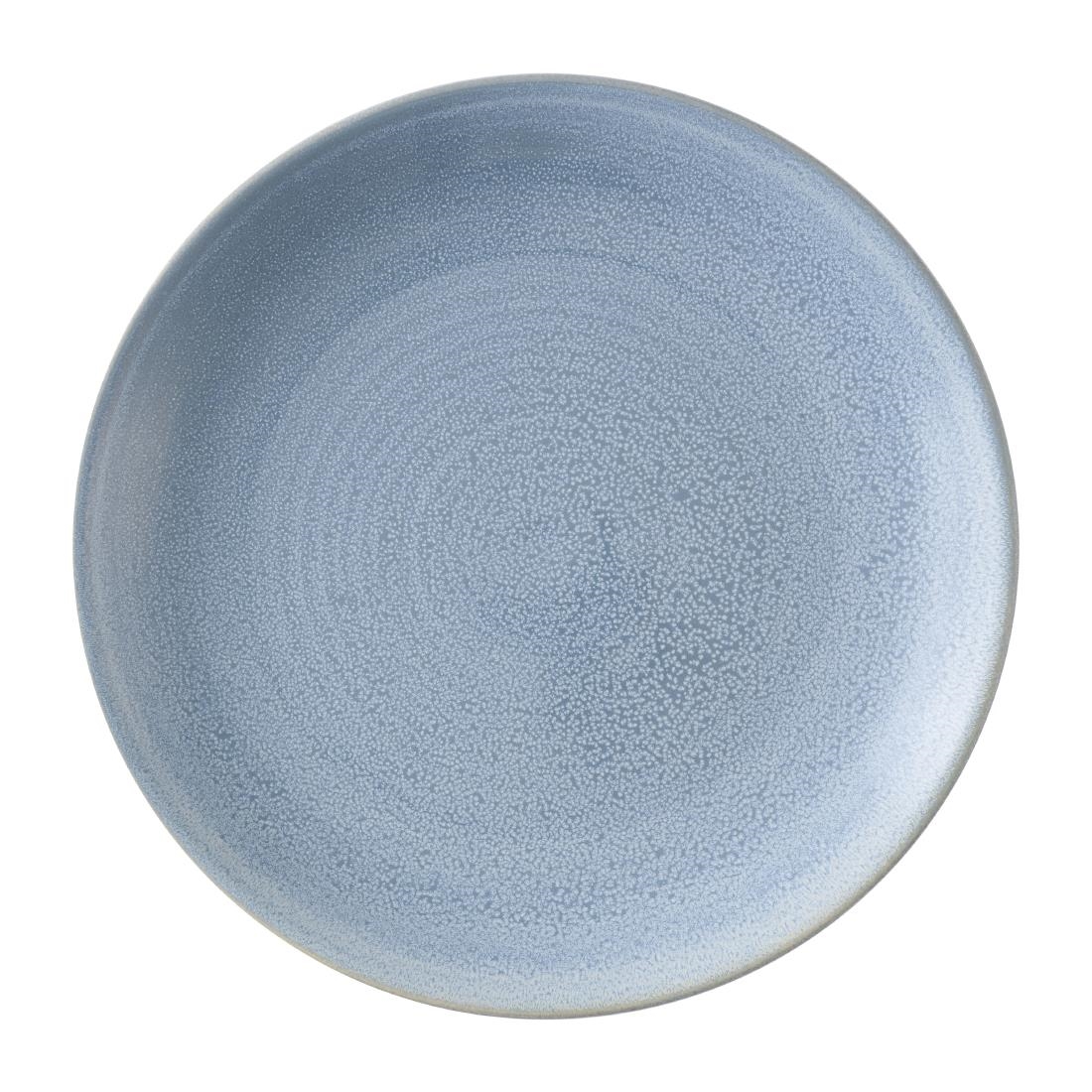 Dudson Evo Azure Coupe Plates Blue 280mm Pack of 6 (HX208)