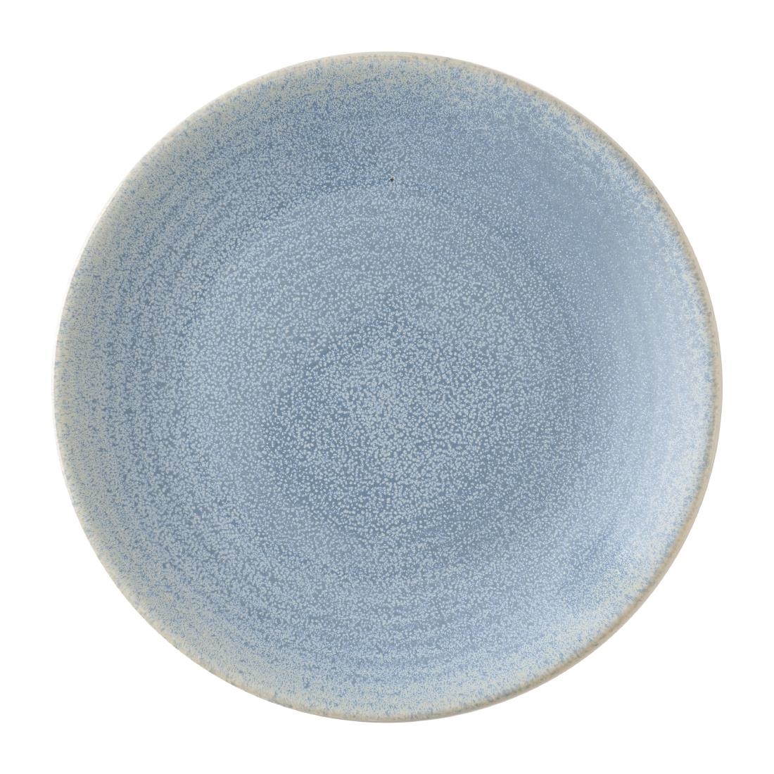 Dudson Evo Azure Coupe Plates Blue 203mm Pack of 6 (HX211)