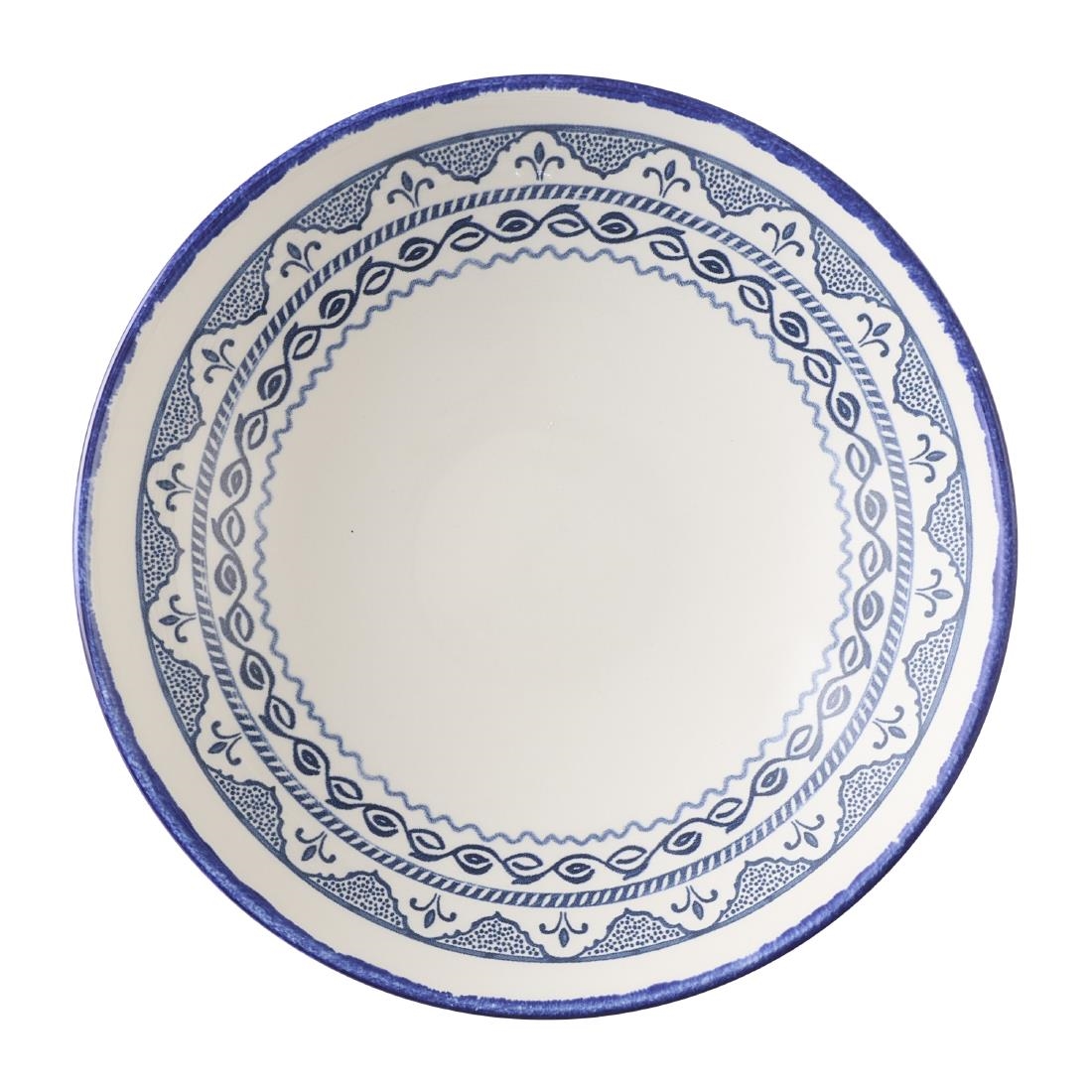Dudson Harvest Moresque Coupe Bowls Blue 185mm 12 Pack (HX226)