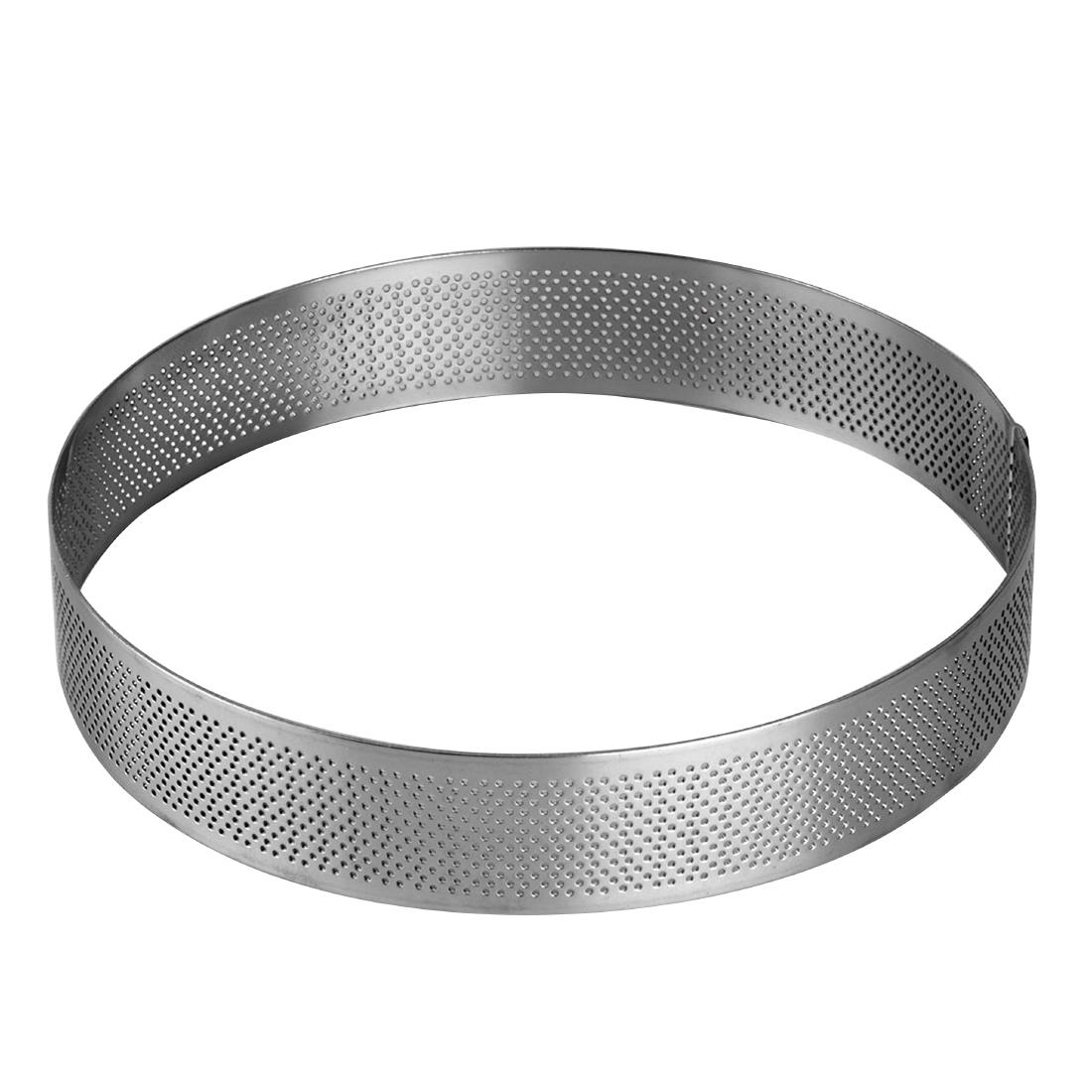 Pavoni Round Stainless Steel Mould 190x35mm (HX553)