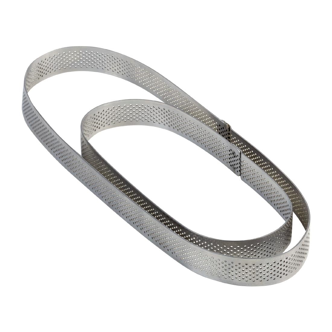Pavoni Oval Stainless Steel Mould 290x90x35mm (HX562)