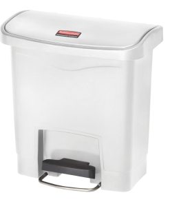 Rubbermaid Slim Jim Step-On Pedal Bin White 15Ltr (HY010)