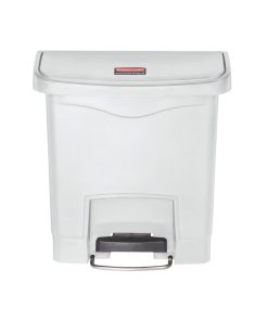 Rubbermaid Slim Jim Step-On Pedal Bin White 15Ltr (HY010)
