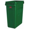 Rubbermaid Slim Jim Bin with Venting Channels Green 60Ltr (HY011)