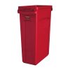 Rubbermaid Slim Jim Bin with Venting Channels Red 87Ltr (HY013)