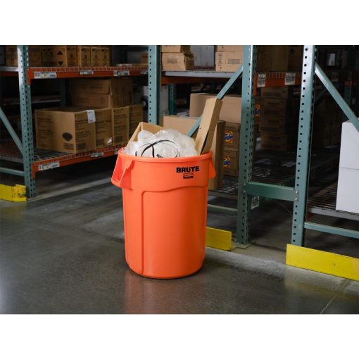 Rubbermaid BRUTE Container Hi-Visibility Orange 167Ltr (HY014)