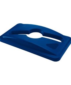Rubbermaid Slim Jim Mixed Recycling Blue Lid (HY016)
